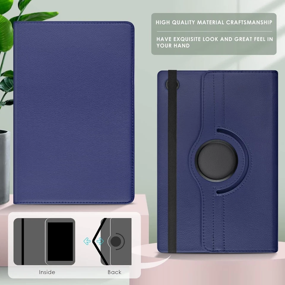 Case for Galaxy Tab A8 10.5" Case (SM-X200/X205/X207) Leather Cover 360 Rotating - Image 3 of 4