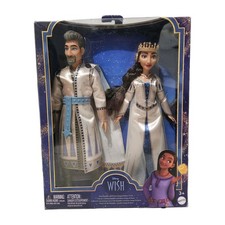 Brand New Mattel Disney Wish King Magnifico Queen Amaya of Rosas Dolls