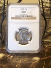1952 Washington Quarter 25C White NGC MS65