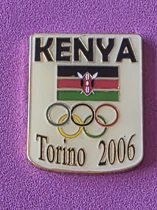 2006 Torino Italy Olympic NOC Team Pin Kenya 