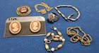 Vintage 12k Gold Filled Jewelry + Sterling Silver Ring LOT / Necklace & Bracelet