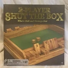 Two-Player Shut the Box Strategy Game for Kids and Adults Aged 5 and up