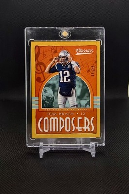 2018 Panini Classics - Composers Tom Brady #4 Gold /99 Patriots MVP, Numbered.