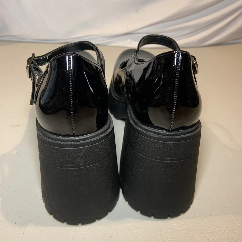 Soda Black Platform Heels Women Size 9.5 [O3] - Image 3 of 4