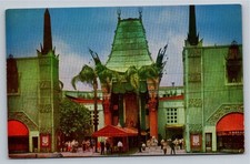 Vintage Grauman's Chinese Theatre Hollywood California Postcard