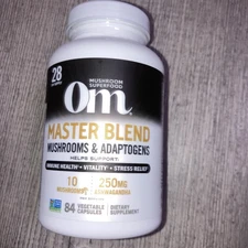 Mushroom Master Blend 675 Mg 84 Veg Caps By Om Mushrooms BB 3/2027