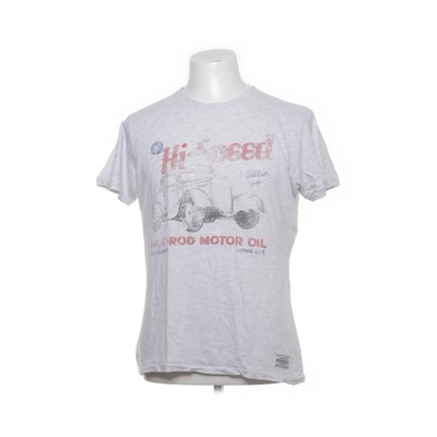 Jack & Jones, T-shirt, Größe: L, Grau, Print, Herren #0vY