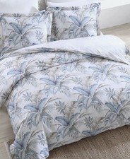 Tommy Bahama Duvet Cover Set, Cotton Bedding with Matching Shams Full/Queen