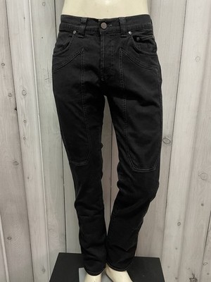 Jeckerson Herren Jeans Schwarz Stretch Slim Fit Denim Pants Größe 31 / 46 Slim