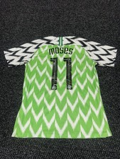 EXTREMELY RARE Nike Nigeria Home Soccer Football Jersey World Cup 2018 Moses M