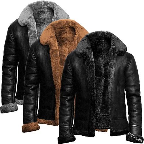 Winter New Suede Faux Fur Jacket European And American Street Style Men's Thick - product listing photo