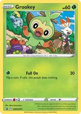 Grookey - SWSH070 - Pokemon Sword & Shield Promo Ultra Rare Holo Card NM