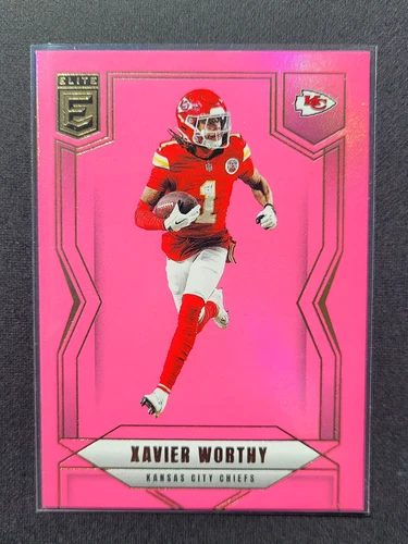 2025 Donruss Elite Football Pink Xavier Worthy #35