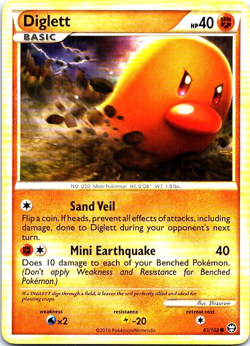 Pokemon #61/102 Diglett