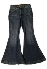 Wrangler Retro High Rise Jeans Cowgirl Flare Bell Bottom Rodeo Women  s 28x32 5 6