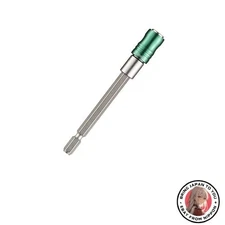 New VESSEL 40V Slim Long Bit Holder for Power Tools 6.35 x 100mm EXH-100