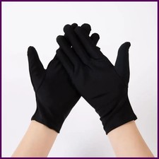 1 Pair FashionGloves Men Black Etiquette Stretch Gloves Bike Motorcycle Thin.