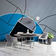 3D Basketball Court Self-adhesive Removeable Wallpaper Wall Mural