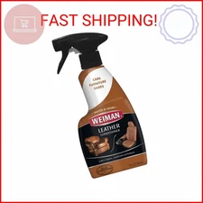 Weiman Leather Cleaner and Conditioner for Furniture - Cleans Conditions and Res