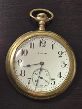1916 Elgin 20 Year Gold Filled Pocketwatch Grade 364 Runs Read Description