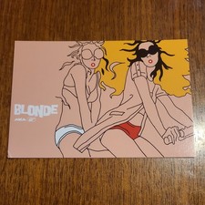 1990s Club Flyer Blonde AKA Club London Jon Marsh Foot Therapy Patrick Nagel Art