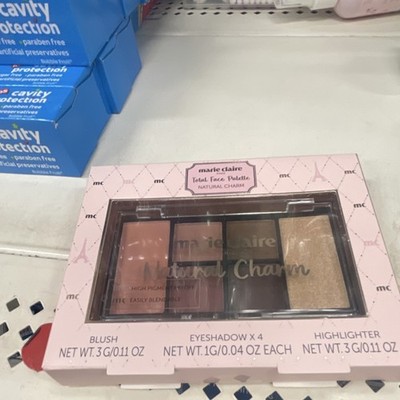 marie claire Total Face Palette Natural Charm Talc-Free Blush Eyeshadow