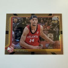 Topps 2025-26 Chrome Gold Rookie Asa Newell Hawks #273 Serial 29/50