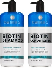 Biotin Shampoo And Conditioner Set - Sulfate And Paraben Free Treatmen