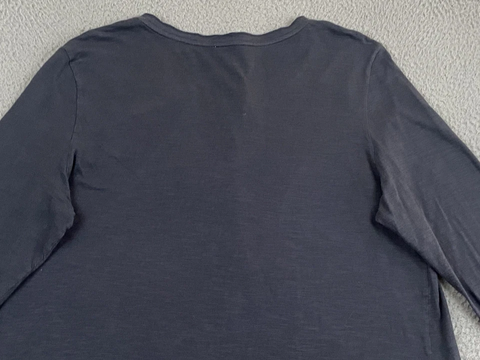 SUNDANCE Wild Willow Floral Bohemian Embroidered Long Sleeve Henley Cowgirl XL - Image 4 of 4