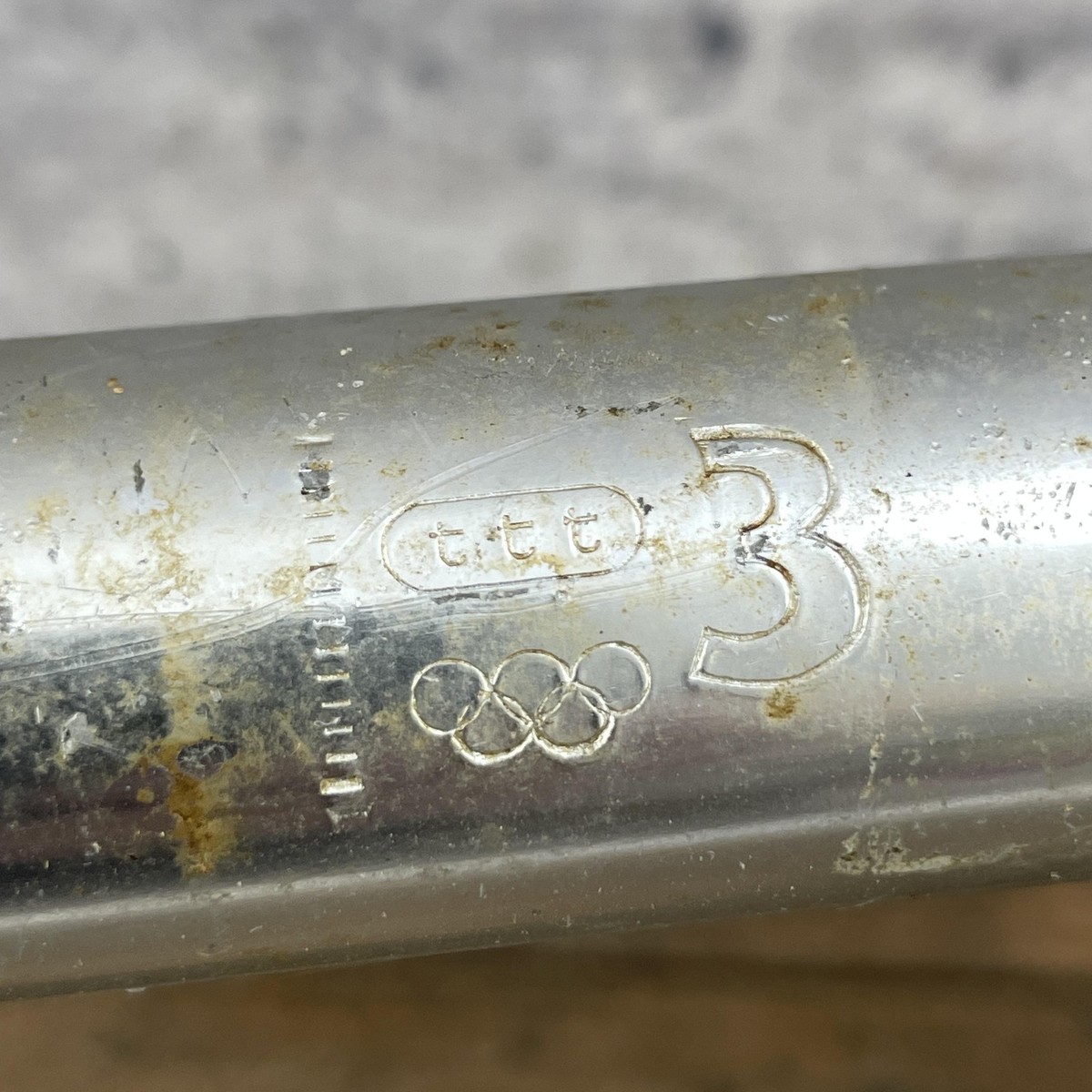 Vintage 3TTT Grand Prix Drop Handlebar 26.4mm Clamp Silver 38 380 