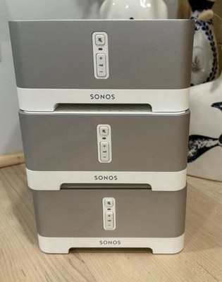 (3) Lot Of 3 Sonos Connect Amps - S1 Gen 1  (ONLY)