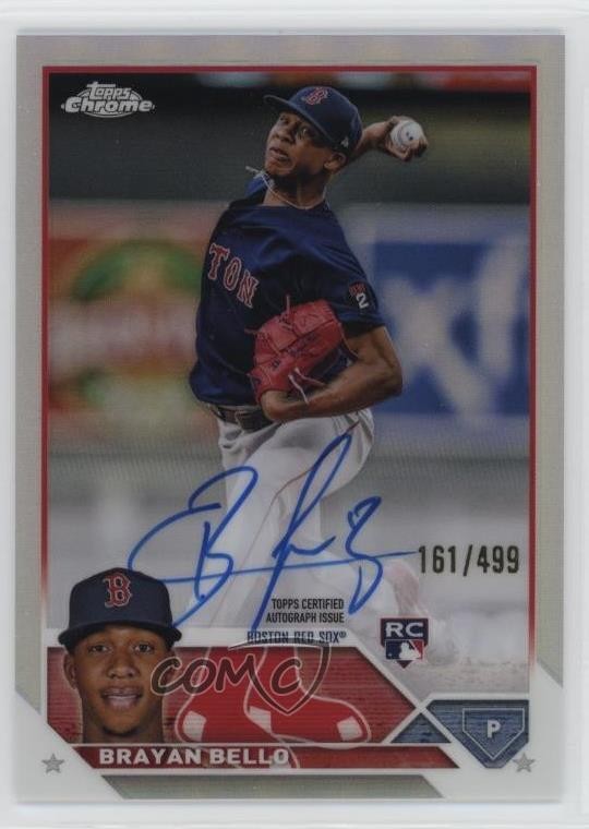 2023 Topps Chrome Rookie Auto Refractor /499 Brayan Bello #RA-BB Auto 1q5k