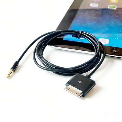 30-Pin for iPod/iPhone ip ad Dock to 3.5mm Mini Jack Auxiliary Connector Cable
