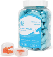 Slim Fit Foam Ear Plugs for Sleeping Women, Kids Small-100 Pairs, 35Db SNR Noise