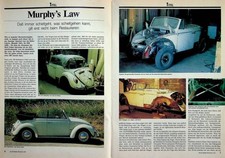 Oldtimer Praxis 1001) VW Käfer Cabrio Restaurierung - ein interessanter Bericht