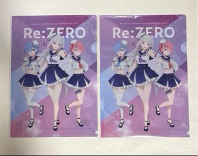 Re:ZERO Clear File Set x2  Ram & Rem Collab  New, Anime,