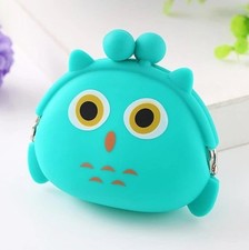 Mimi Pochi Green Owl Silicone Coin Purse.Harajuku Style, Y2K Retro Free Ship US