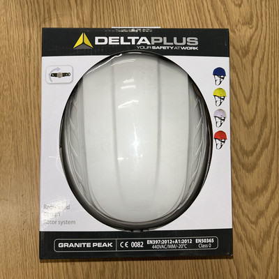 Delta Plus GRANITE PEAK weiß ABS unbelüftet Gerüstbau Schutzhelm Schutzhelm 
