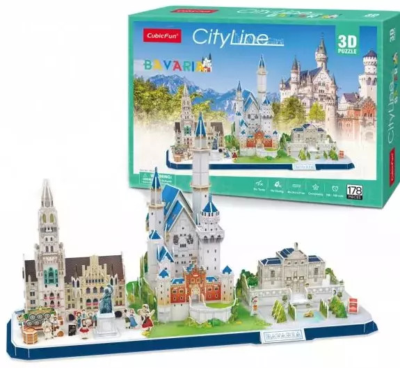 6944588202675 Puzzle 3D 178 elementw City Line Bawaria Dante 5790₽