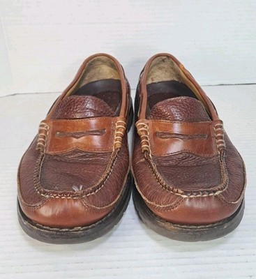 L. L. Bean •9.5• Bison Allagash Hand Sewn Leather Loafer LL Bean Allagash Bison Leather Mens 13 Med 273080 Brown Hand  main image 2