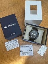 Casio Edifice Men's Chronograph Racing Watch Ef-336L In Black 