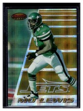 1996 Bowman's Best Mo Lewis #124 Atomic Refractor New York Jets