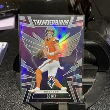 2025 Panini Phoenix - Bo Nix - #15 THUNDERBIRDS SILVER PRIZM HOLO