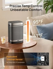 Dreo Atom 316 PTC Ceramic Space Heater 1500W, Oscillating, Digital, NIB