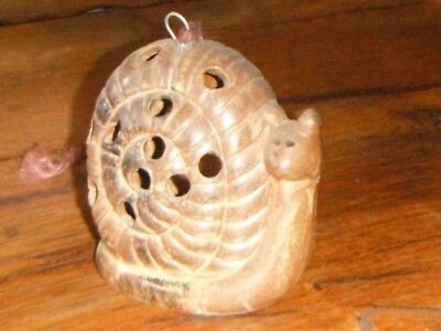 Gros Escargot En Terre Cuite Vernissée - Silea - Décoration Jardin