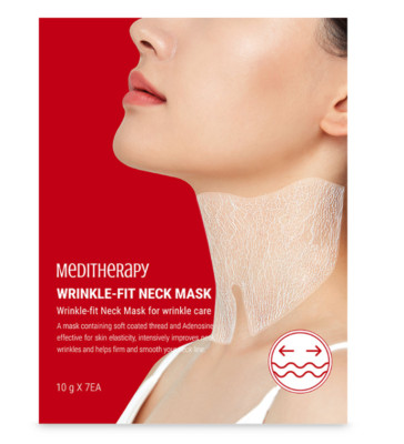 Meditherapy Wrinkle Fit Neck Mask 10g 1Pack 7sheets Lifting Elasticity Firming