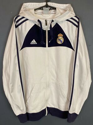 MENS ADIDAS FC REAL MADRID 2012/2013 HOODIE HOODED JACKET SOCCER