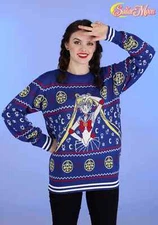Sailor Moon Fair Isle Adult Ugly Christmas Sweater