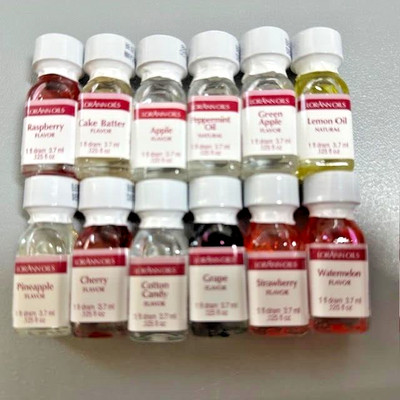 New LorAnn Super Strength  (1 dram) Variety Pack of 12 sealed bottles .125 oz ea