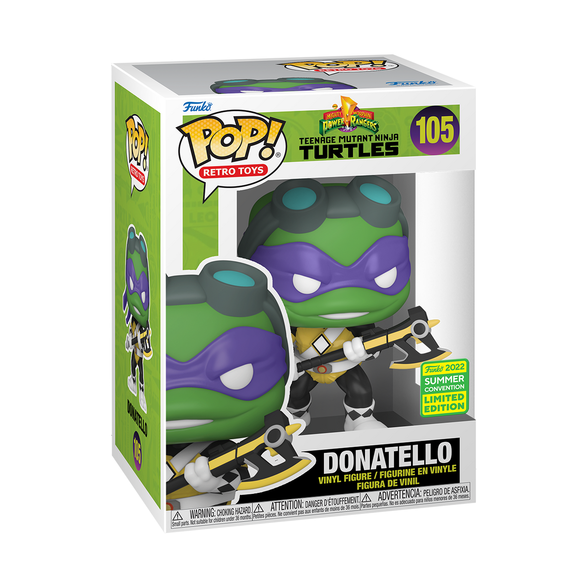 SDCC SHARED CONVENTION Funko Pop! BLACK POWER RANGER TMNT NINJA